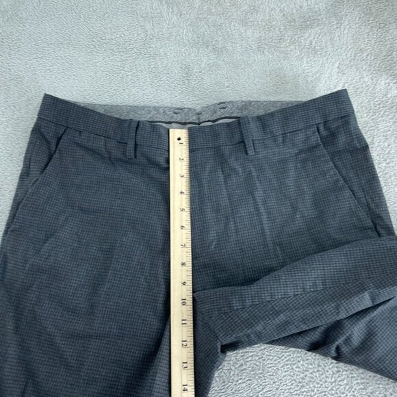 Bonobos Mens Gray Checked Cotton Dress Pants Size 36/30 0340 - Picture 4 of 9